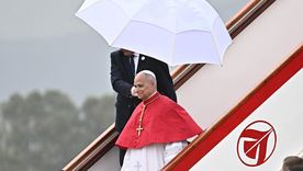 León XIV llegó a Argelia y siguió refiriéndose a Donald Trump. Foto Efe León XIV llegó a Argelia y siguió refiriéndose a Donald Trump. Foto Efe