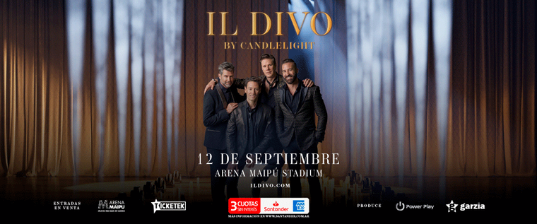 Il Divo. Créditos: ticketek.com Il Divo. Créditos: ticketek.com
