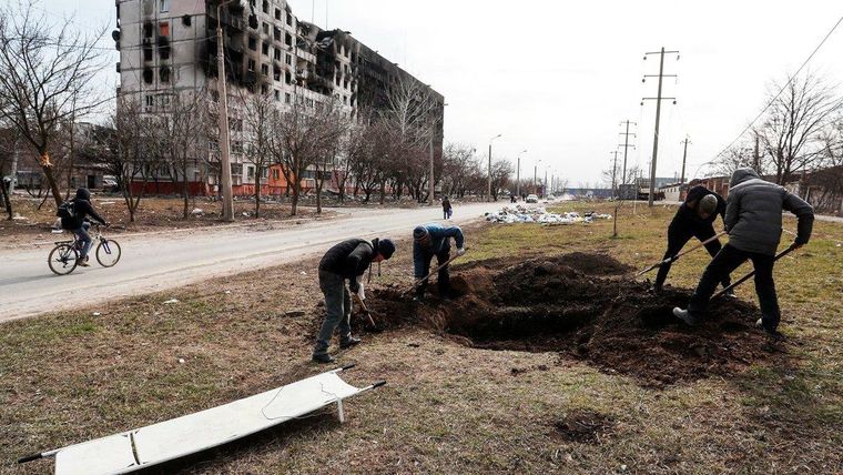 Mariúpol vive una catástrofe humanitaria. Foto: Yahoo Noticias.