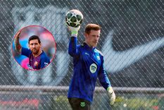 El arquero alemán reveló confidencias sobre su vínculo con Messi. Foto: EFE