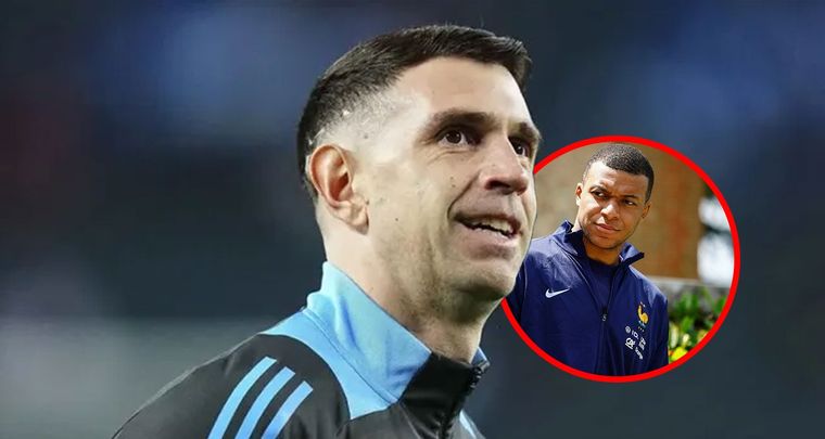 Dibu Martínez le respondió a Mbappé. Foto: MDZ