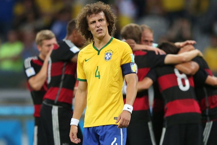 David Luiz, capitán en un día que Brasil querría olvidar. Foto: archivo