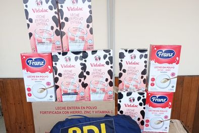 MDZol | La leche que fue encontrada en kioscos y resultó con la detención de una mujer en Guaymallén. Foto: Seguridad