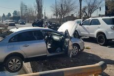 Así quedó el Citroën C4 conducido por la mujer que protagonizó el accidente en Guaymallén.&nbsp;