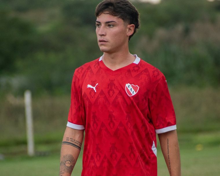 Nicolás Garrido, de la reserva de Independiente.