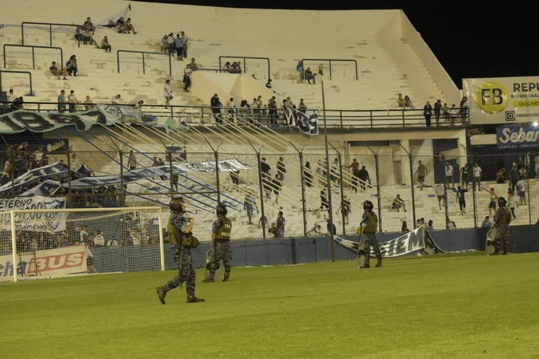 El partido se suspendió tras la agresión Foto: Gimnasia y Esgrima.