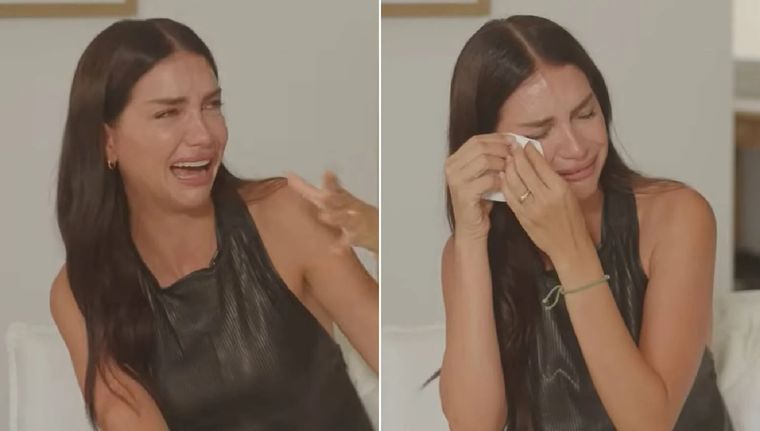 El llanto desconsolado de Zaira Nara al hablar de sus hijos.