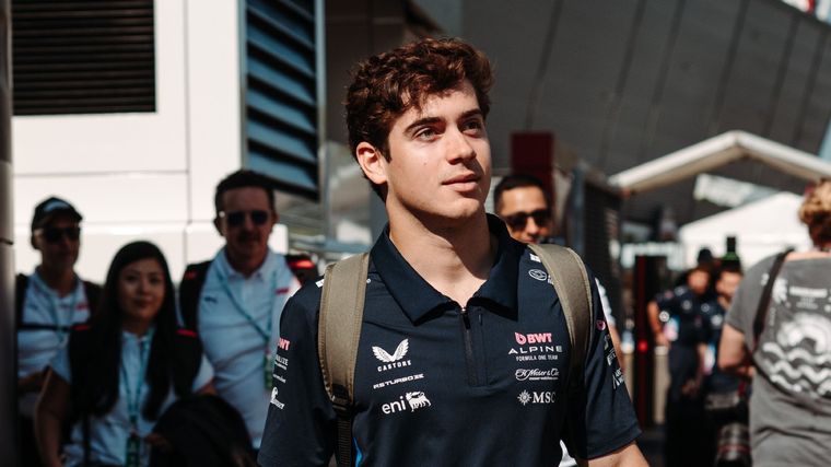 El optimismo de Colapinto para la carrera en Imola. Foto: NA