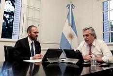 El presidente Alberto Fernández y el ministro de Economía, Martín Guzmán. Foto: telam.com.ar
