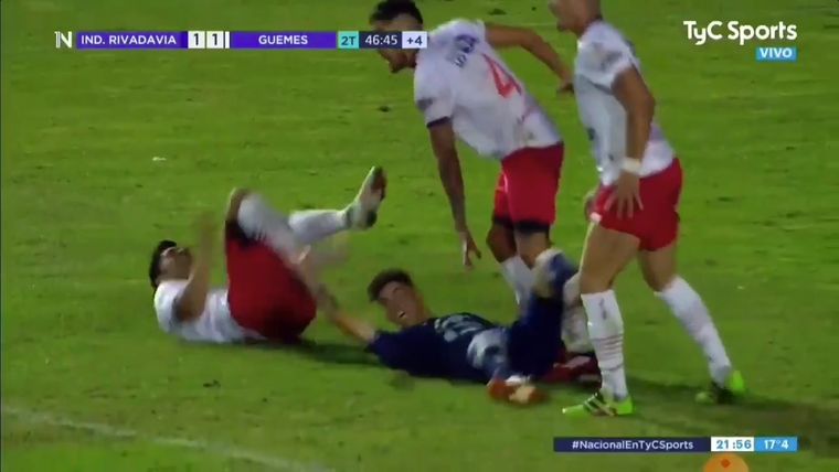 Berti reclama penal desde el piso