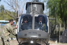 Los helicópteros presentados. Foto: ALF PONCE MERCADO / MDZ Los helicópteros presentados. Foto: ALF PONCE MERCADO / MDZ
