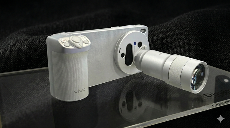 El Vivo X300 Ultra permite acoplar lentes profesionales para transformar la experiencia de captura móvil. El Vivo X300 Ultra permite acoplar lentes profesionales para transformar la experiencia de captura móvil.