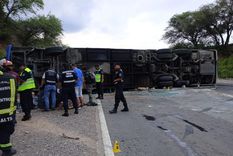 Vuelco fatal en Salta Foto: Prensa Policía de Salta