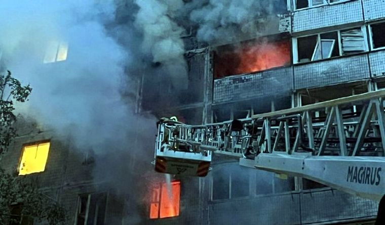 Rusia ha atacado varias veces la capital de Ucrania, Kiev. Foto: Dpa.