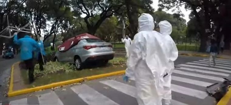 Las autoridades sospechan que el conductor sufrió un paro cardiorrespiratorio Foto: NA
