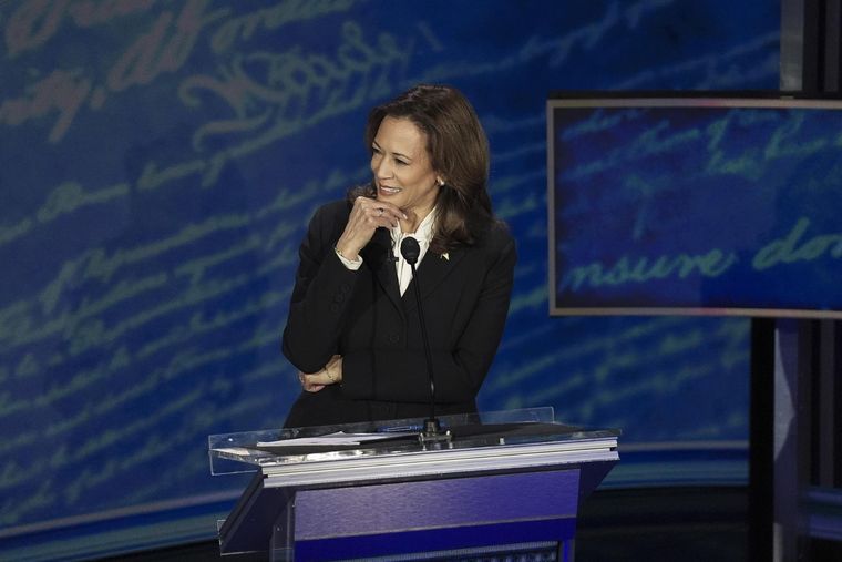 Harris estuvo muy bien en el debate. Foto: EFE