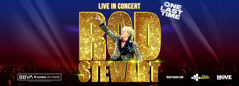 Rod Stewart. Créditos: Movistar Arena Rod Stewart. Créditos: Movistar Arena