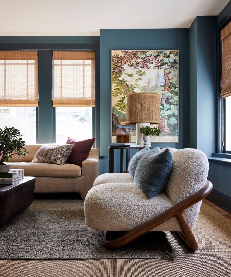 El gris azulado es uno de los seis colores que los diseñadores aconsejan porque aportan profundidad. Créditos: John Merkl. Diseño: L+P Interiors. El gris azulado es uno de los seis colores que los diseñadores aconsejan porque aportan profundidad. Créditos: John Merkl. Diseño: L+P Interiors.