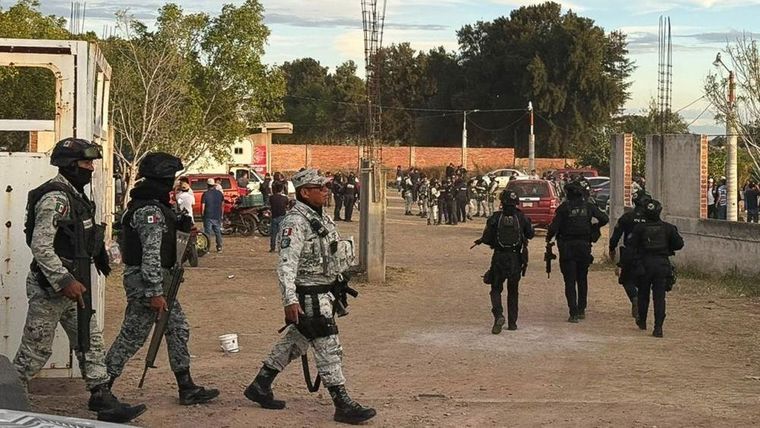 La Guardia Nacional resguardaba el lugar del crimen.