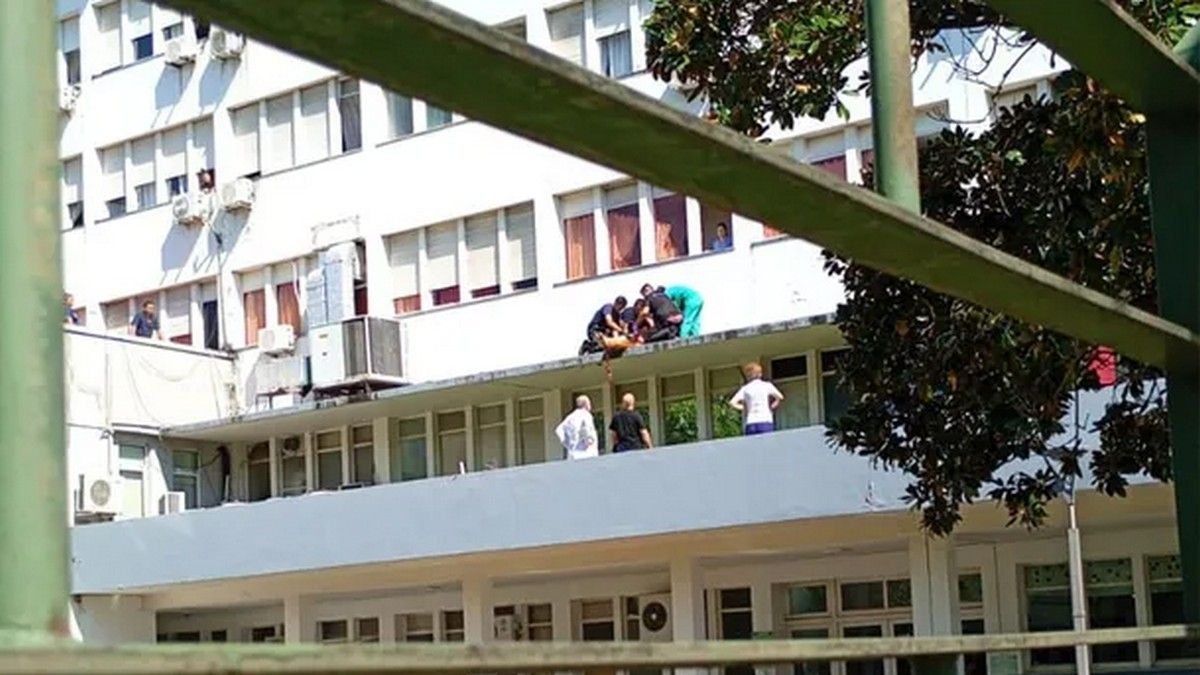 Conmoción en el Hospital Churruca: una paciente se arrojó al vacío y fue asistida