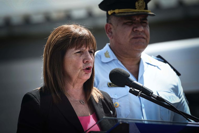 Patricia Bullrich anunció hoy el protocolo de gestión para presos de alto riesgo. Foto: Télam.