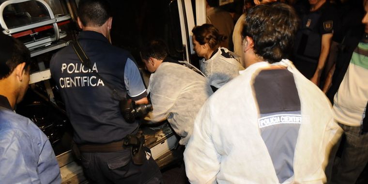 El lugar del hecho, esta noche. Foto: Alf Ponce / MDZ