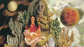 "El abrazo de amor del Universo, la Tierra (México), yo, Diego y el señor Xólotl", de Frida Kahlo, forma parte de la colección de Jacques y Natasha Gelman.