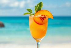 Prepára un daikiri de durazno riquísimo.