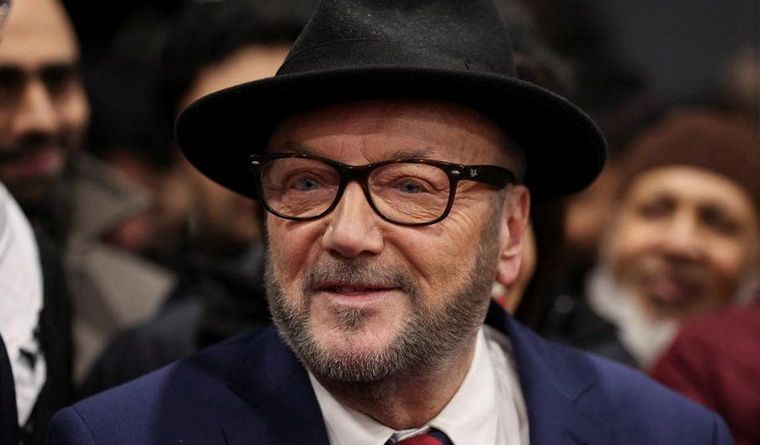 George Galloway dedicó su triunfo a los palestinos, desde Gran Bretaña. Foto: Bbc.