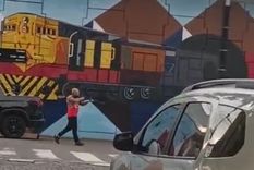 El loco de la escopeta en el hecho Foto: captura de video El loco de la escopeta en el hecho Foto: captura de video