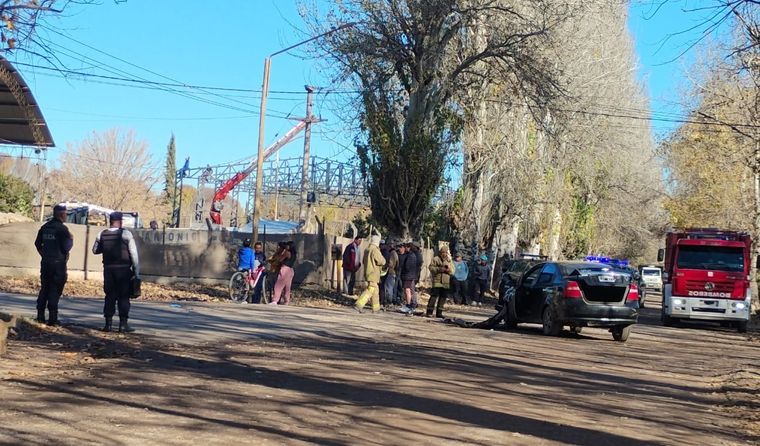 El accidente tuvo lugar en Calle Bascuñán y Quintana, Colonia de las Rosas Foto: Ministerio de Seguridad