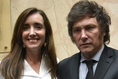 Victoria Villarruel y Javier Milei, en su época de amigos.