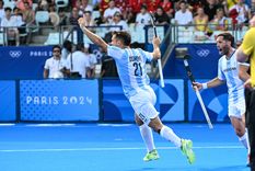 Los Leones lograron sumar de a tres por primera vez en París 2024. Foto: Argentina Hockey Los Leones lograron sumar de a tres por primera vez en París 2024. Foto: Argentina Hockey