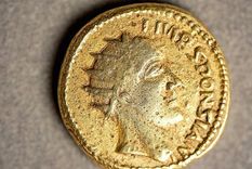 La cara de Esponsiano primero, que fue purgado de la historia por expertos del silgo XIX. Pero investigadores han logrado establecer ahora que fue un emperador romano perdido Foto: BBC NEWS