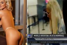 expulsaron de peru a una polemica modelo argentina