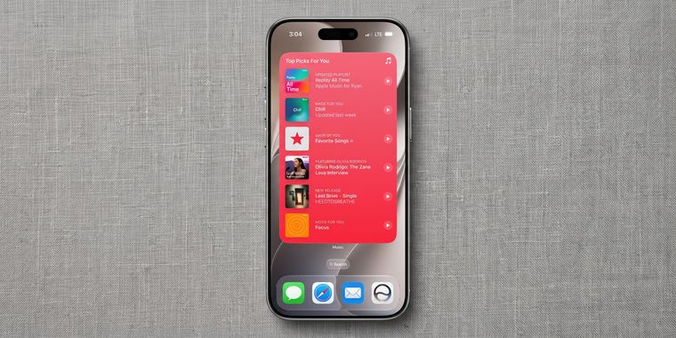 El sistema operativo iOS 27 suma bloques interactivos de tamaño completo en el panel de inicio. El sistema operativo iOS 27 suma bloques interactivos de tamaño completo en el panel de inicio.