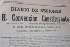 venden el libro de sesiones de la constituyente mendocina de 1916