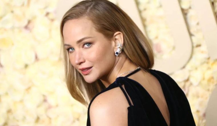 Jennifer Lawrence tuvo una particular reacción cuando la cámara la enfocó en los Globos de Oro.
