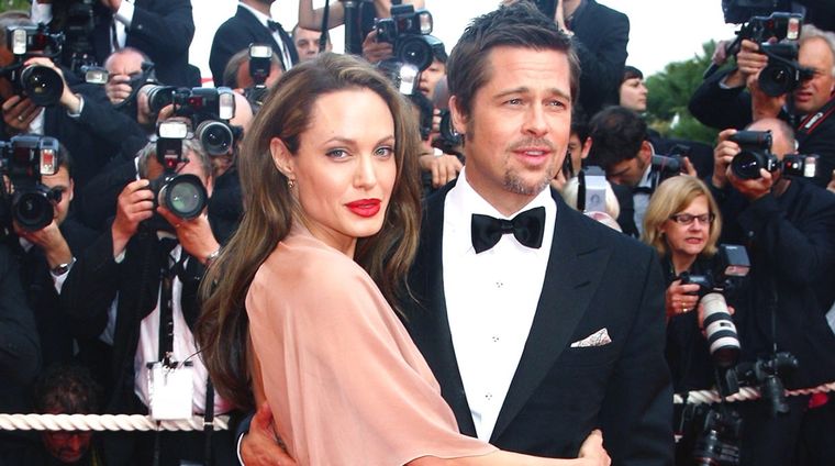 Angelina y Brad, otros tiempos. Foto: Hola.