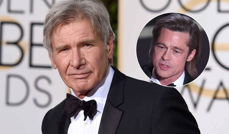 No hay onda: Harrison Ford no conectó con Brad Pitt.