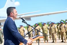 Luis Petri durante la ceremonia de enero. Foto: Ministerio de Defensa Luis Petri durante la ceremonia de enero. Foto: Ministerio de Defensa
