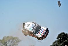 El auto de Ciaurro voló por el aire Foto: Eldo Marozzi