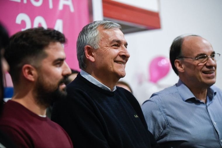 Gerardo Morales durante un acto político en Tierra del Fuego Foto: Twitter Gerardo Morales
