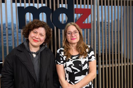 Florencia Airas, productora y Natalia Vinelli, directora del documental Norma también