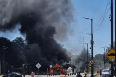El colectivo que explotó pertenecería a la línea 160. El colectivo que explotó pertenecería a la línea 160.