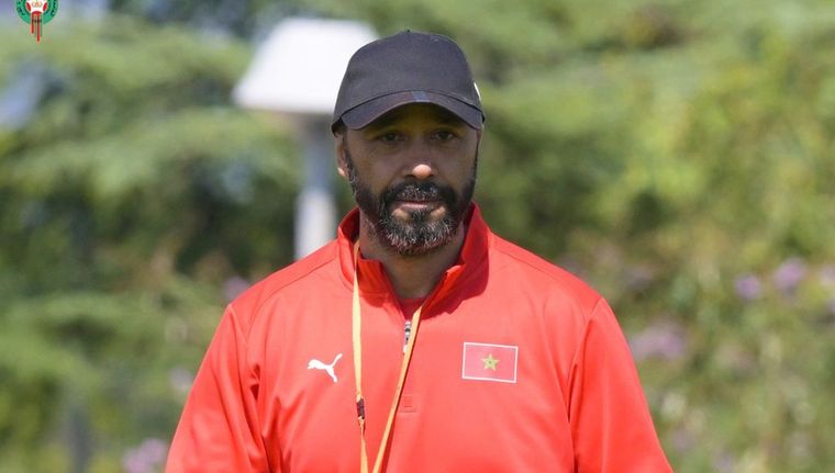 Tarik Sektioui, DT de Marruecos, dio su opinión sobre lo que pasó en el partido debut ante Argentina. Foto: @equipedumaroc