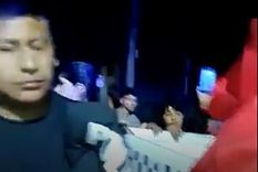 El caótico episodio quedó grabado por la dueña del domicilio El caótico episodio quedó grabado por la dueña del domicilio