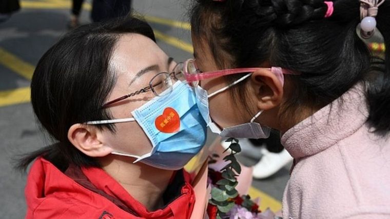 En China se celebró el triunfo sobre el virus.
