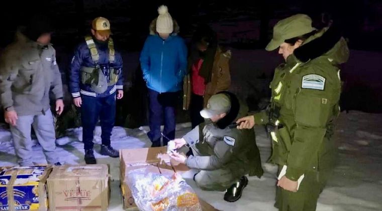 El trabajo de Gendarmería Foto: Gendarmería Nacional