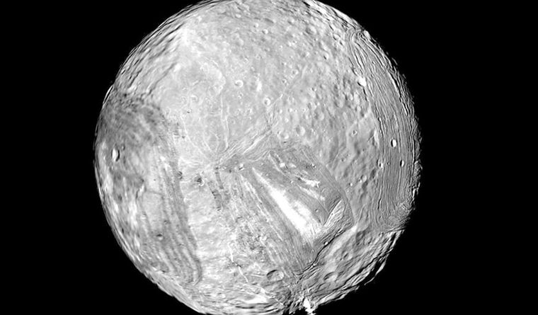 Miranda, la luna de Urano. Foto: Dpa.